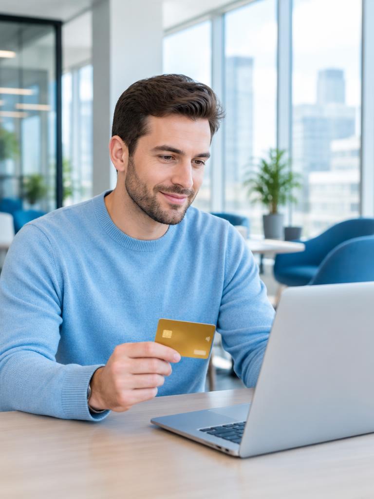 Member paying online with card